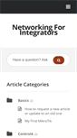 Mobile Screenshot of networkingforintegrators.com